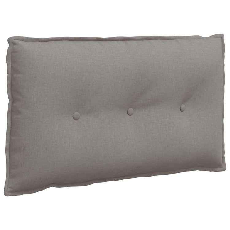 Vidaxl rugkussen taupe 80 x 19 x 50 cm stof