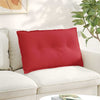 Vidaxl rugkussen rood 80 x 19 x 50 cm stof