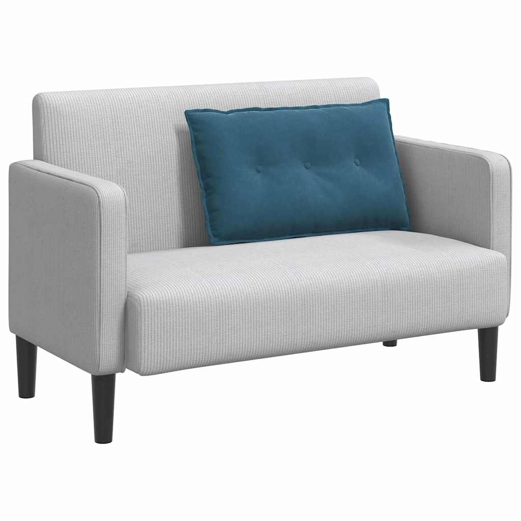 Vidaxl rugkussen blauw 80 x 50 cm cordstof