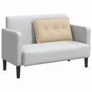 Vidaxl rugkussen crèmekleurig 80 x 50 cm microvezel stof - afbeelding 3