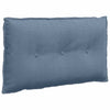 Vidaxl rugkussen blauw 80 x 50 cm cordstof