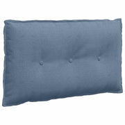 Vidaxl rugkussen blauw 80 x 50 cm katoen stof - afbeelding 2
