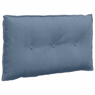 Vidaxl rugkussen blauw 80 x 50 cm katoen stof