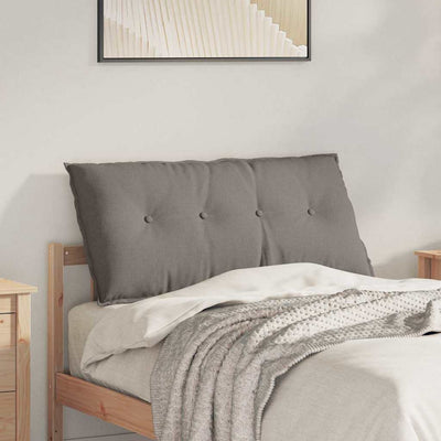 Vidaxl rugkussen taupe 100 x 19 x 50 cm stof