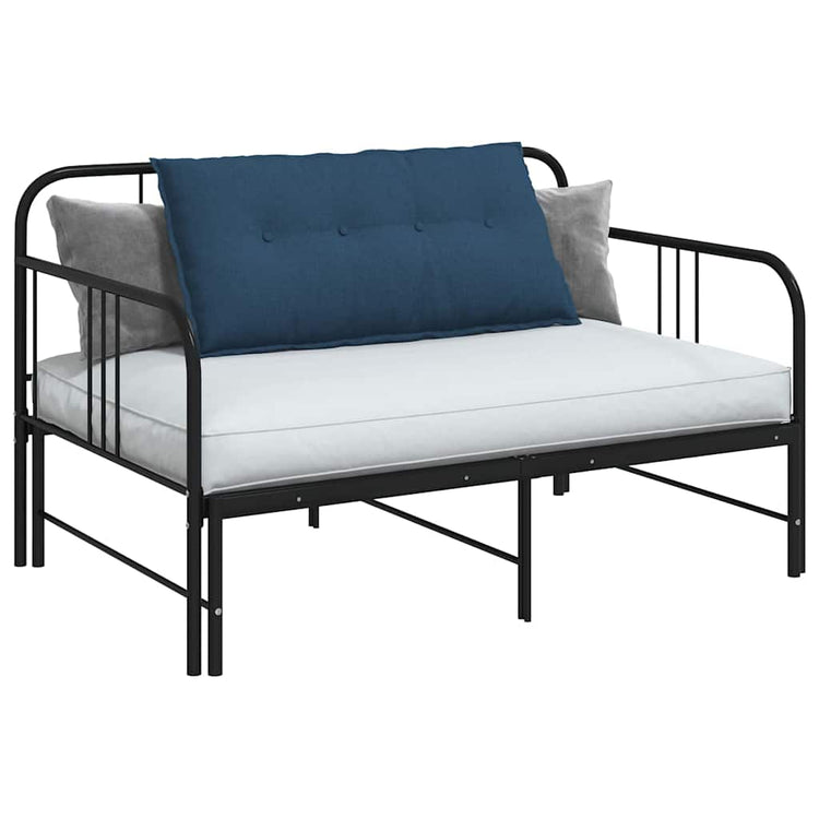 Vidaxl rugkussen blauw 100 x 19 x 50 cm stof