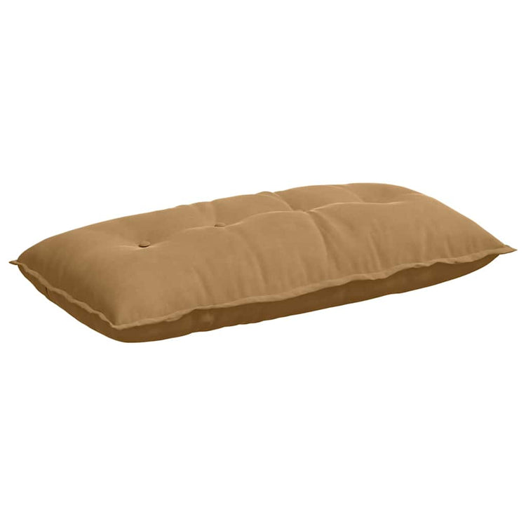Vidaxl rugkussen bruin 100 x 50 cm katoen stof