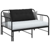 Vidaxl rugkussen zwart 100 x 50 cm microvezel stof