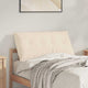 Vidaxl rugkussen beige 100 x 50 cm microvezel stof
