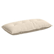 Vidaxl rugkussen beige 100 x 50 cm microvezel stof - afbeelding 2