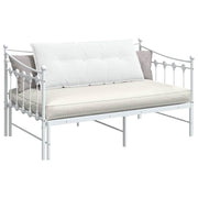 Vidaxl rugkussen wit 120 x 19 x 50 cm stof - afbeelding 3