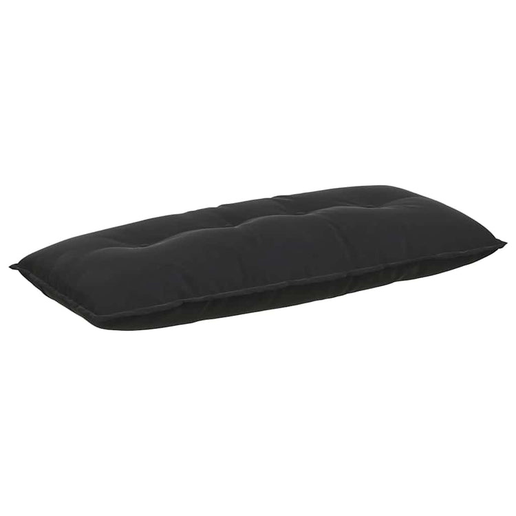 Vidaxl rugkussen zwart 120 x 50 cm katoen stof