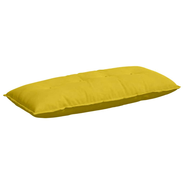 Vidaxl rugkussen geel 120 x 50 cm cordstof