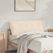 Vidaxl rugkussen beige 120 x 50 cm microvezel stof - afbeelding 1