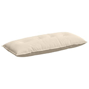 Vidaxl rugkussen beige 120 x 50 cm microvezel stof - afbeelding 2