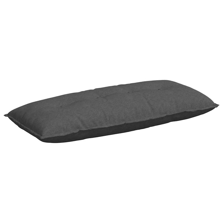 Vidaxl rugkussen donkergrijs 120 x 50 cm katoen stof