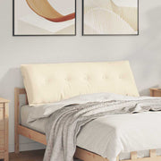 Vidaxl rugkussen crèmekleurig 140 x 50 cm katoen stof - afbeelding 1