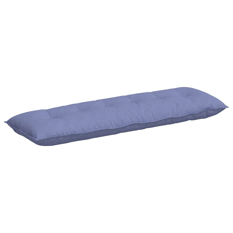 Vidaxl rugkussen jeans blauw 160 x 19 x 50 cm stof