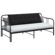 Vidaxl rugkussen zwart 160 x 50 cm katoen stof - afbeelding 3
