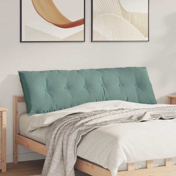 Vidaxl rugkussen zeegroen 160 x 50 cm katoen stof