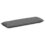 Vidaxl rugkussen donkergrijs 160 x 50 cm microvezel stof - afbeelding 2
