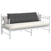 Vidaxl rugkussen donkergrijs 160 x 50 cm katoen stof - afbeelding 3