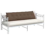 Vidaxl rugkussen bruin 180 x 19 x 50 cm stof - afbeelding 3