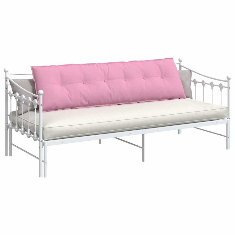 Vidaxl rugkussen roze 180 x 19 x 50 cm stof
