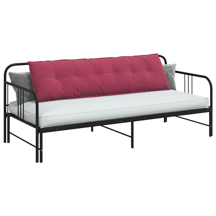 Vidaxl rugkussen wijnrood 180 x 50 cm katoen stof