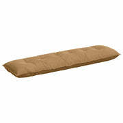 Vidaxl rugkussen bruin 180 x 50 cm katoen stof - afbeelding 2