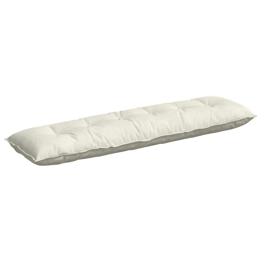 Vidaxl rugkussen crème 180 x 50 cm cordstof
