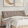 Vidaxl rugkussen taupe 180 x 50 cm microvezel stof
