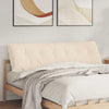 Vidaxl rugkussen beige 180 x 50 cm microvezel stof