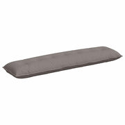Vidaxl rugkussen taupe 200 x 19 x 50 cm stof - afbeelding 2