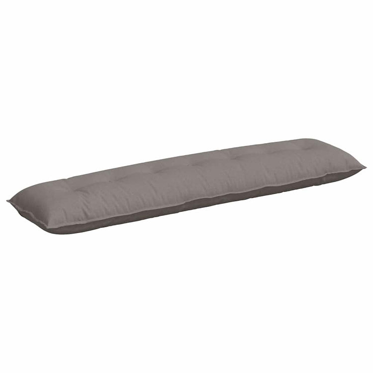 Vidaxl rugkussen taupe 200 x 19 x 50 cm stof