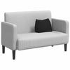 Vidaxl rugkussen zwart 45 x 20 x 35 cm stof