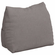 Vidaxl rugkussen taupe 45 x 20 x 35 cm stof - afbeelding 2