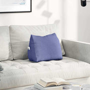 Vidaxl rugkussen jeans blauw 45 x 20 x 35 cm stof - afbeelding 1
