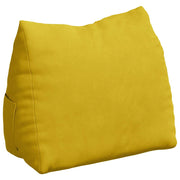 Vidaxl rugkussen geel 45 x 20 x 35 cm cordstof - afbeelding 2