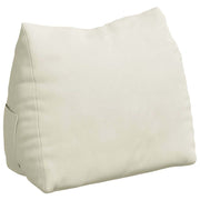 Vidaxl rugkussen crème 45 x 20 x 35 cm cordstof - afbeelding 2