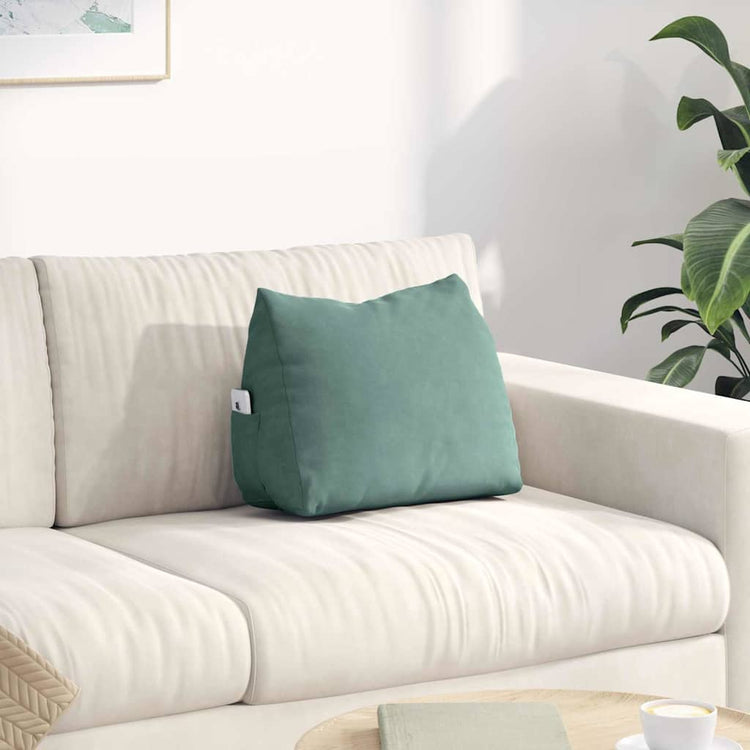 Vidaxl rugkussen zeegroen 45 x 20 x 35 cm cordstof