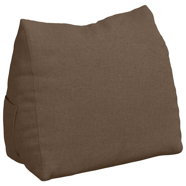 Vidaxl rugkussen bruin 60 x 20 x 50 cm stof