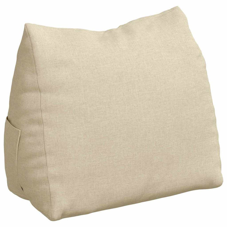 Vidaxl rugkussen crème 60 x 20 x 50 cm stof