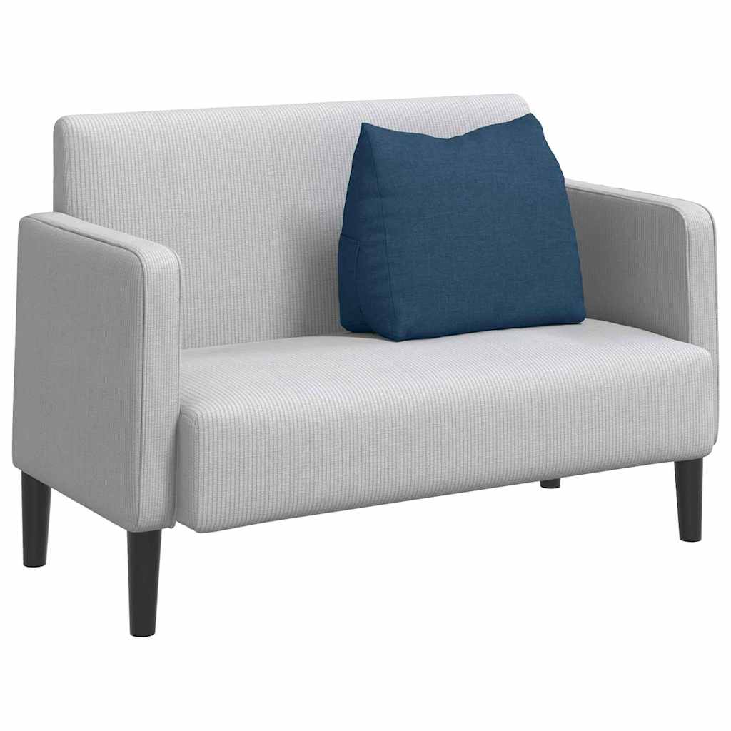 Vidaxl rugkussen blauw 60 x 20 x 50 cm stof