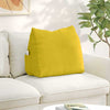 Vidaxl rugkussen geel 60 x 20 x 50 cm cordstof