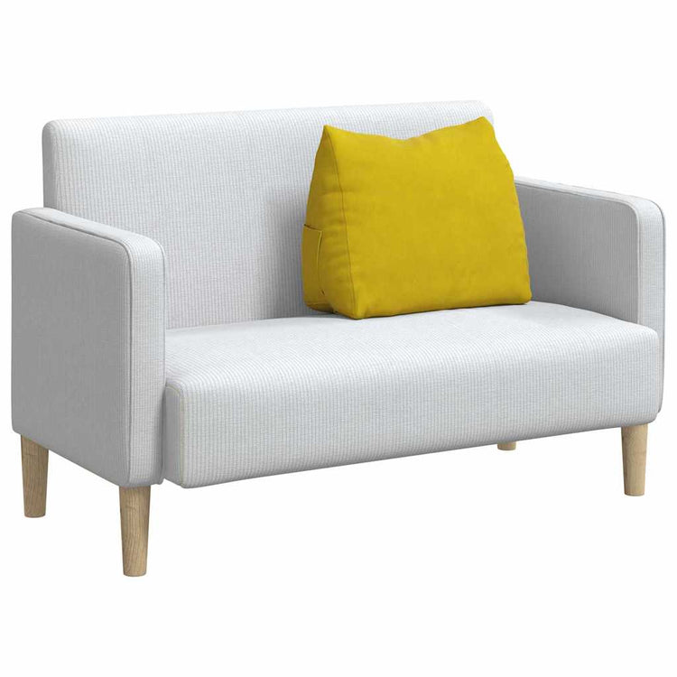 Vidaxl rugkussen geel 60 x 20 x 50 cm cordstof