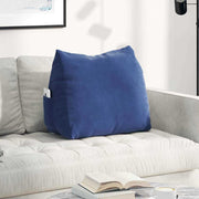 Vidaxl rugkussen politieblauw 60 x 20 x 50 cm cordstof - afbeelding 1