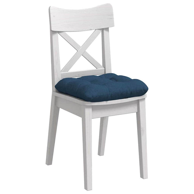 Vidaxl zitkussens 4 st stof blauw 40 x 40 x 12 cm