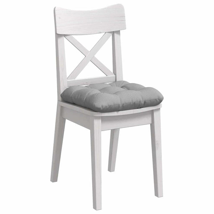 Vidaxl zitkussens 4 st stof wolkengrijs 40 x 40 x 12 cm
