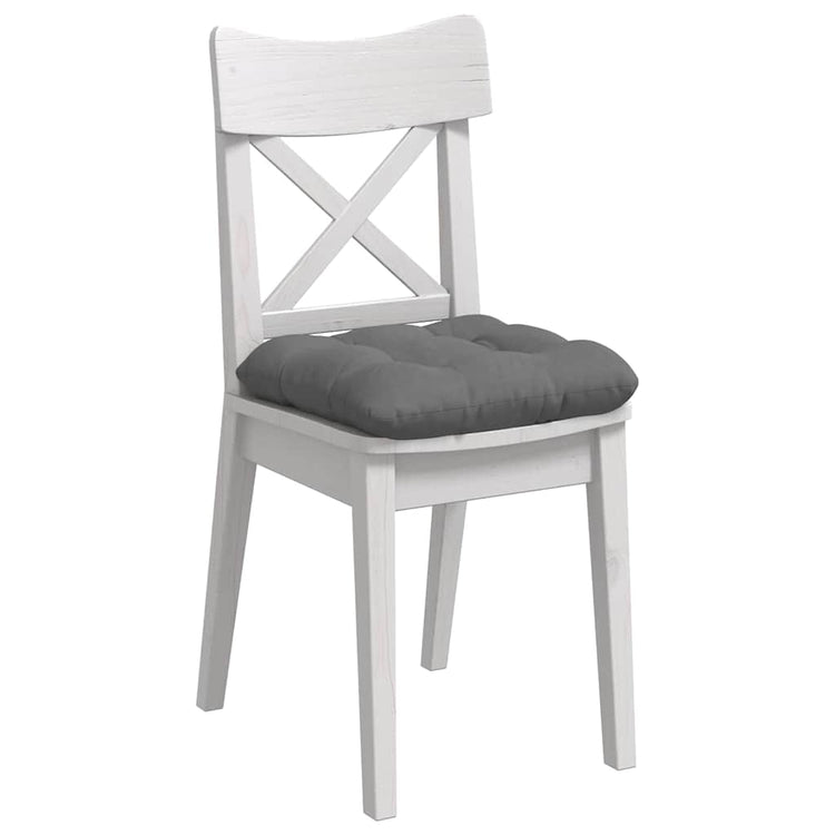 Vidaxl zitkussens 4 st microvezel stof donkergrijs 40 x 40 cm