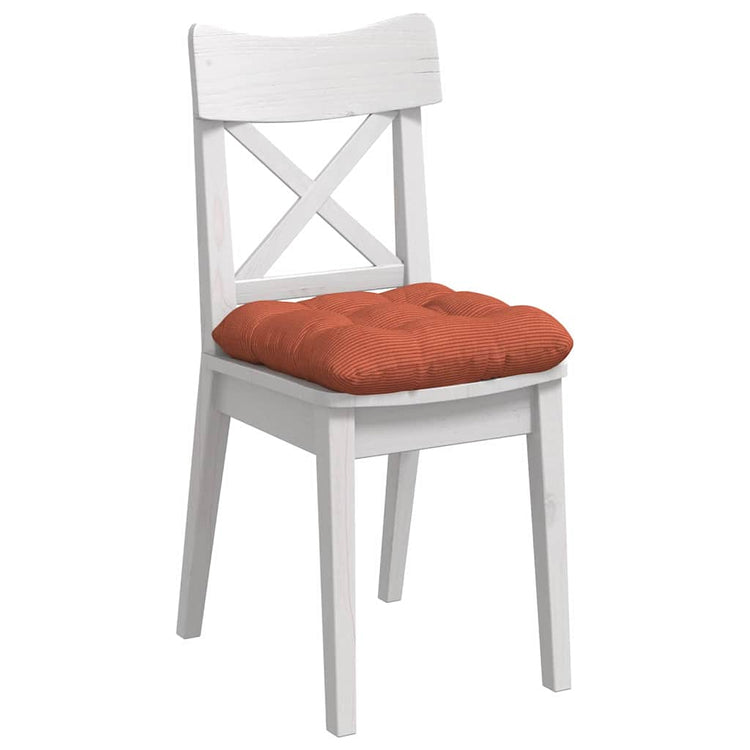 Vidaxl zitkussens 4 st katoen stof rood-oranje 40 x 40 cm